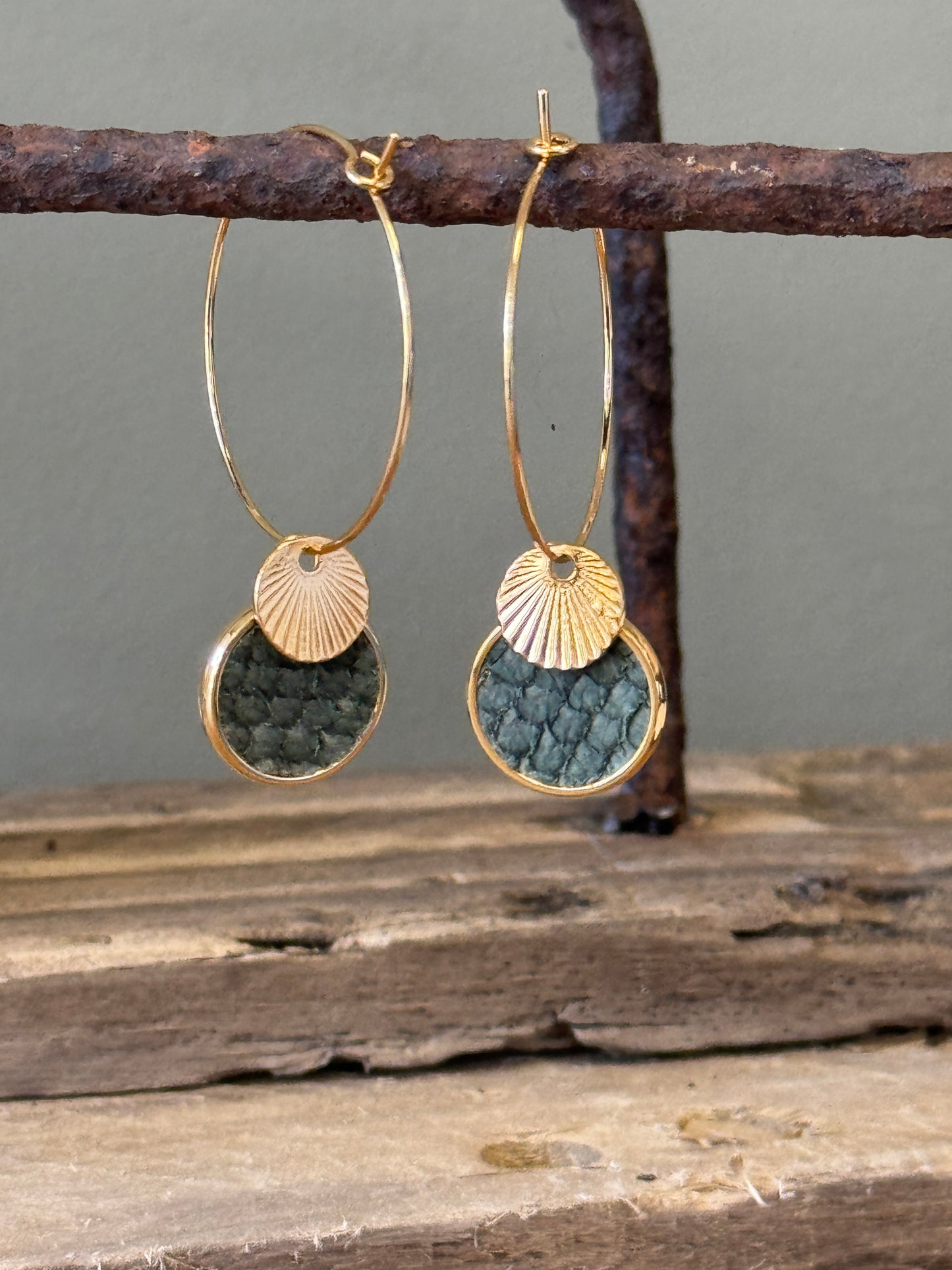 Boucles d'oreilles Créoles modèle Salie Sud