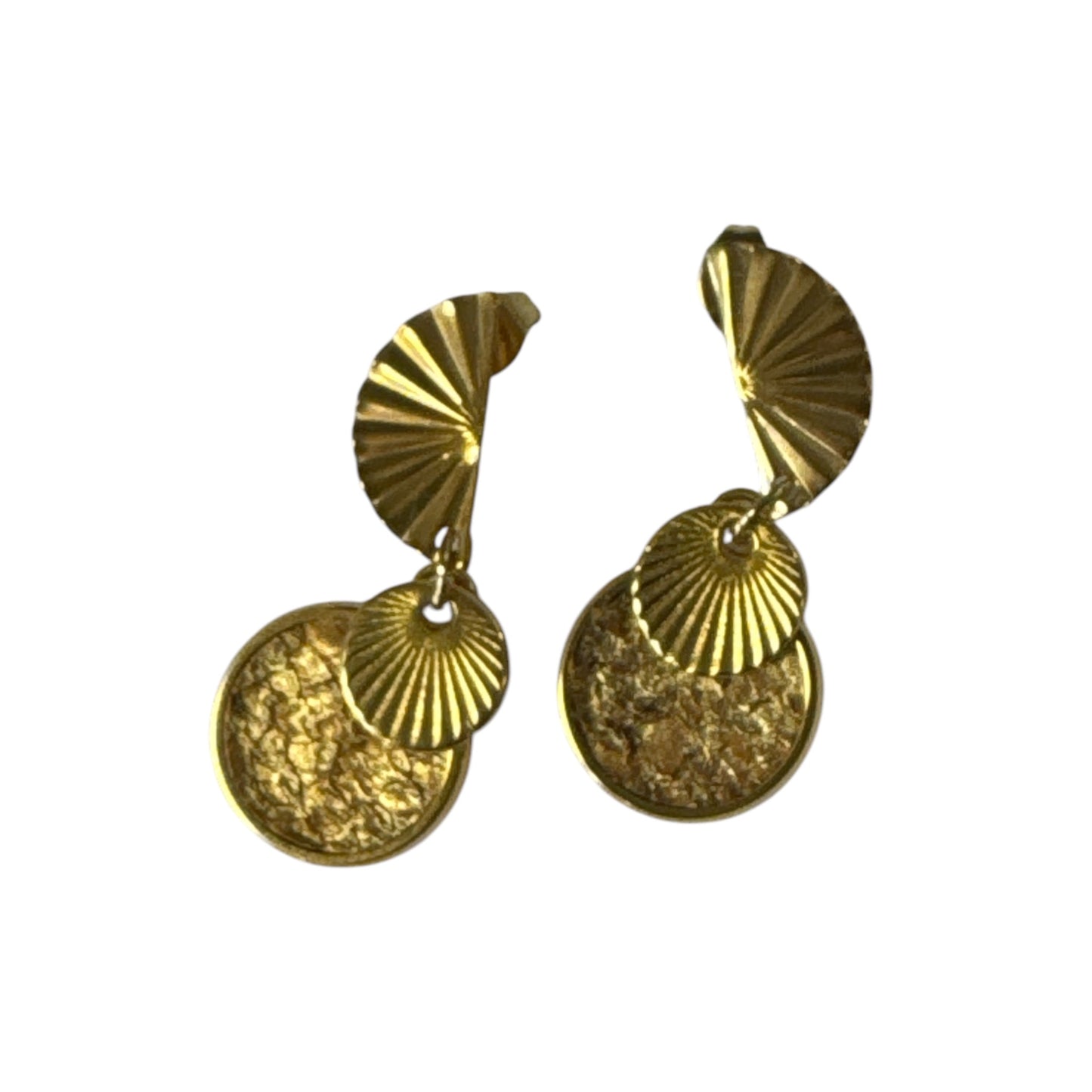 Boucles d'Oreilles modèle Salie-Sud Clous truite dorée ✨ - Fémer Atelier Marin