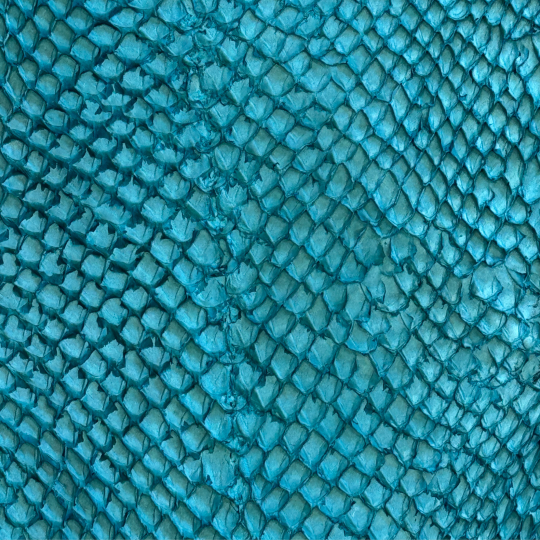 Cuir de saumon Souffle Marin- Teintes océanes