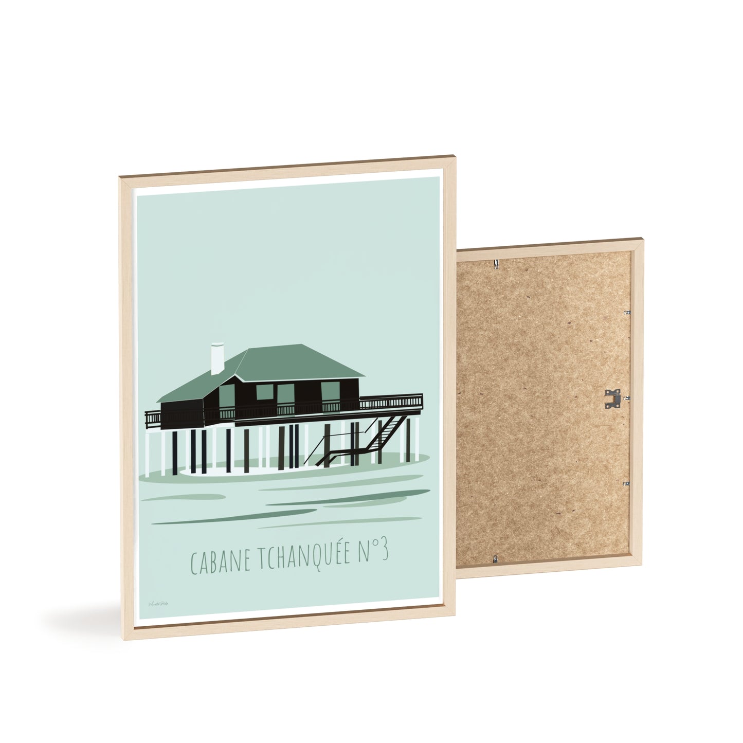 Coastal Cabane Tchanquée No.3 Poster — Framed Beach House Wall Art