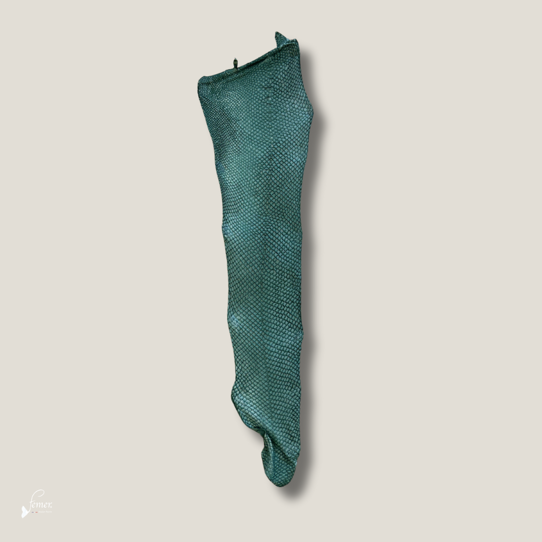 Cuir de saumon Souffle Marin- Teintes océanes