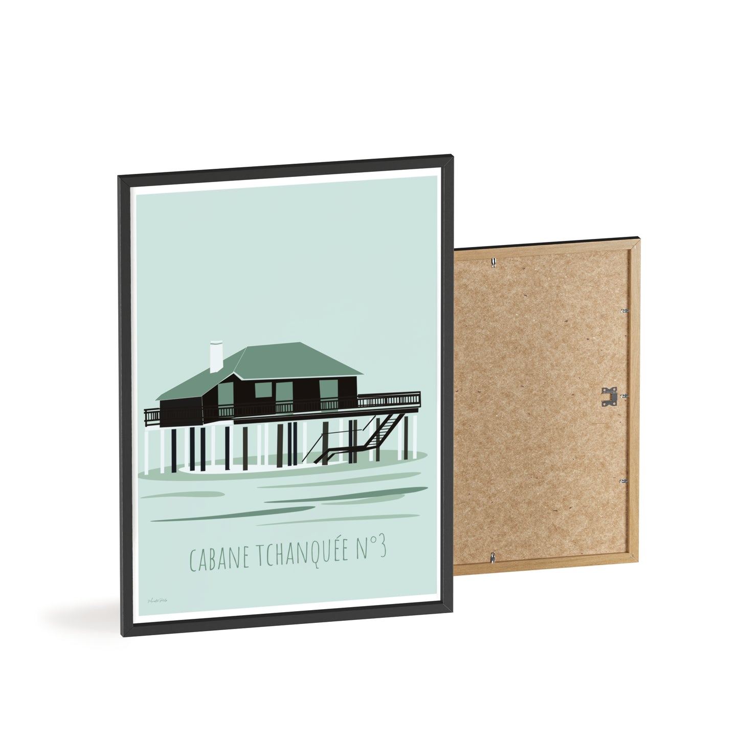 Coastal Cabane Tchanquée No.3 Poster — Framed Beach House Wall Art