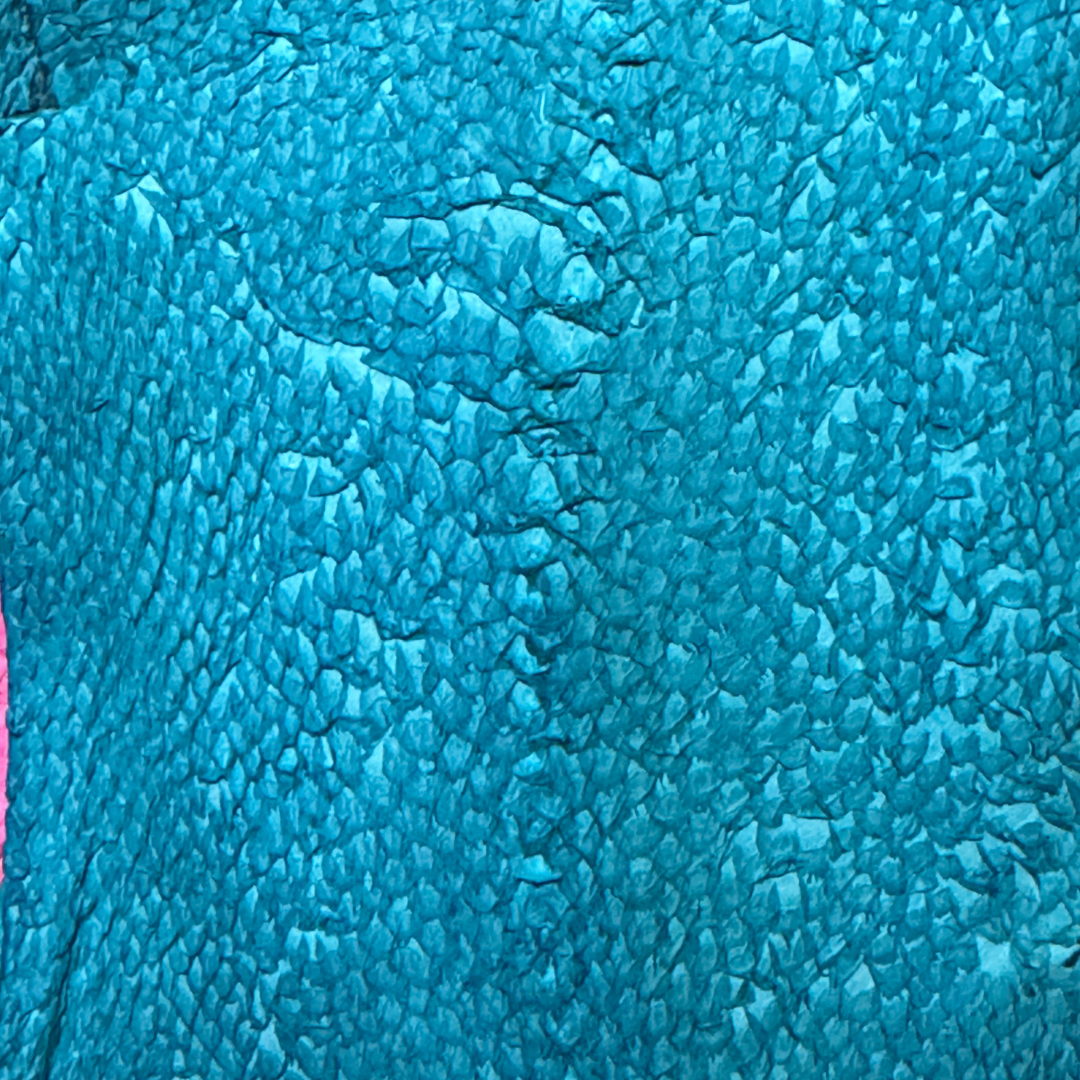 Cuir de truite Souffle Marin- Teintes océanes