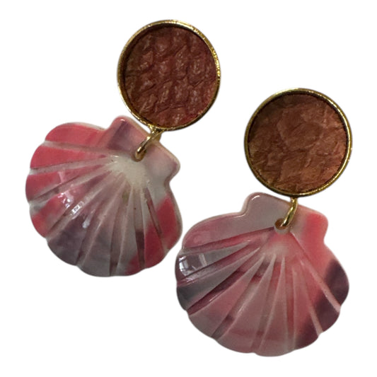 Boucle d'Oreille "Coquillages et crustacés"petite Saint-Jacques