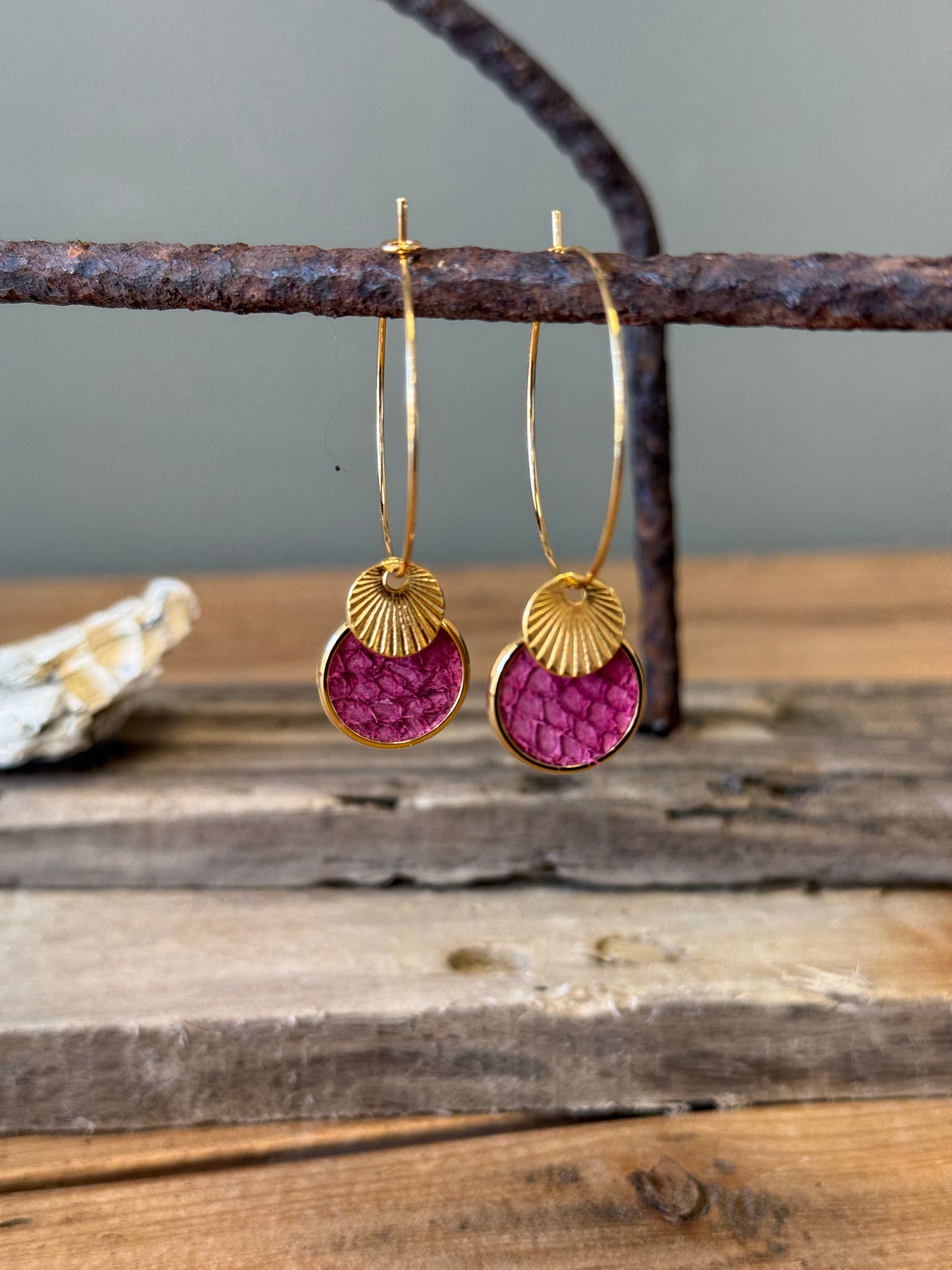 Boucles d'oreilles Créoles modèle Salie Sud