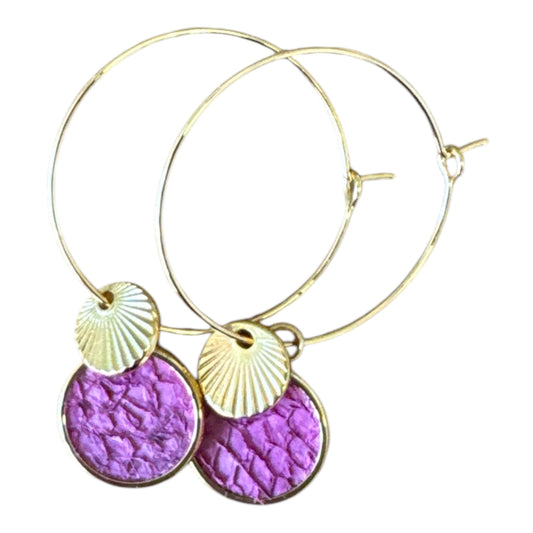 Boucles d'oreilles Créoles modèle Salie Sud