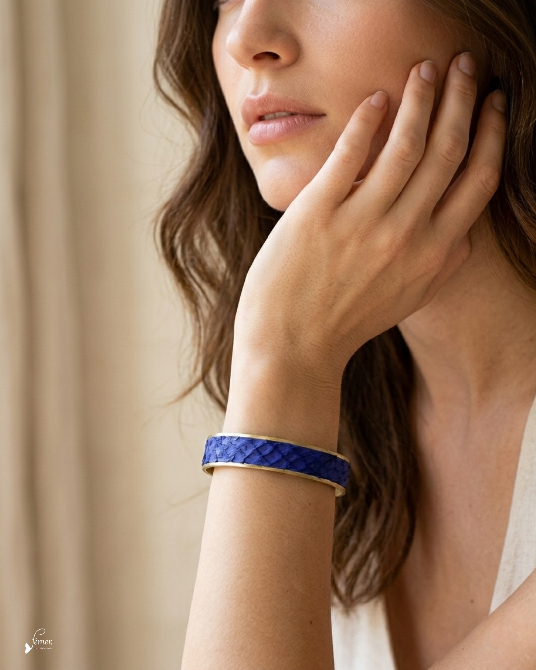 Manchette Calypso Bleu Ultramarin