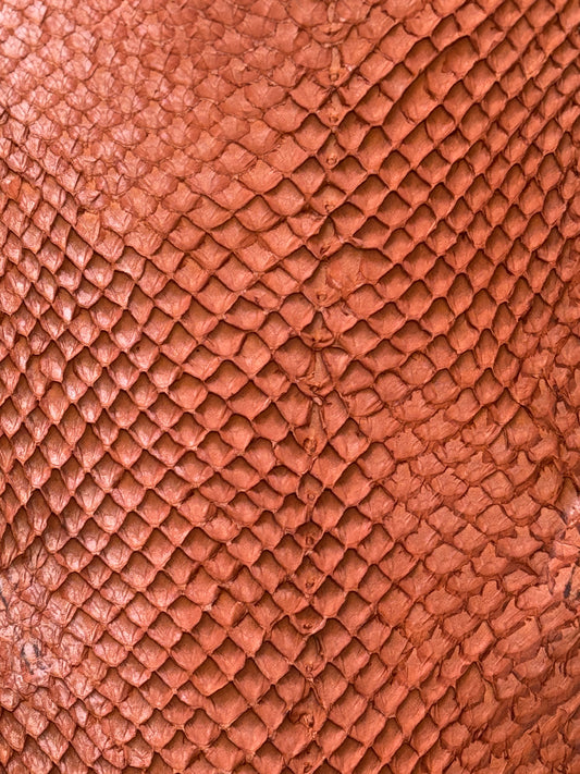 Cuir de saumon- Teintes soleil couchant