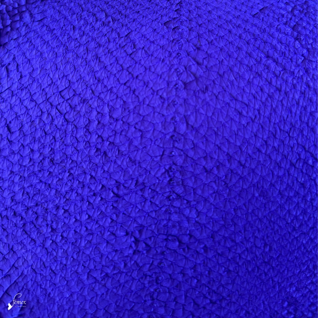 Cuir de saumon Souffle Marin- Teintes océanes