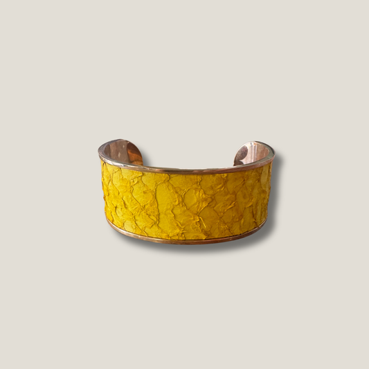 Manchette Cuir de Mulet – Ocre