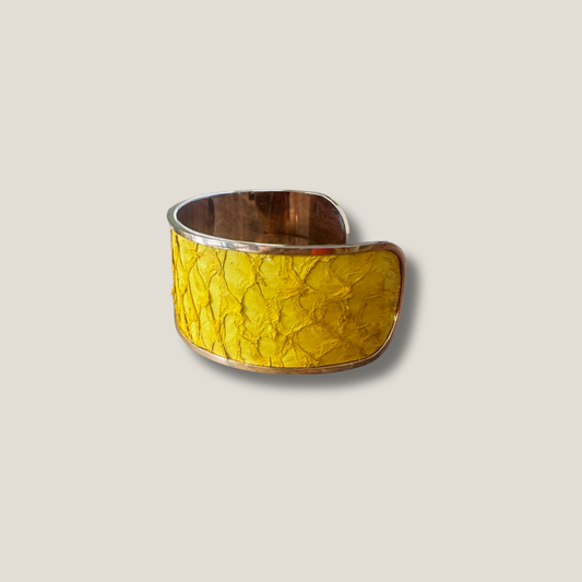 Manchette Cuir de Mulet – Ocre