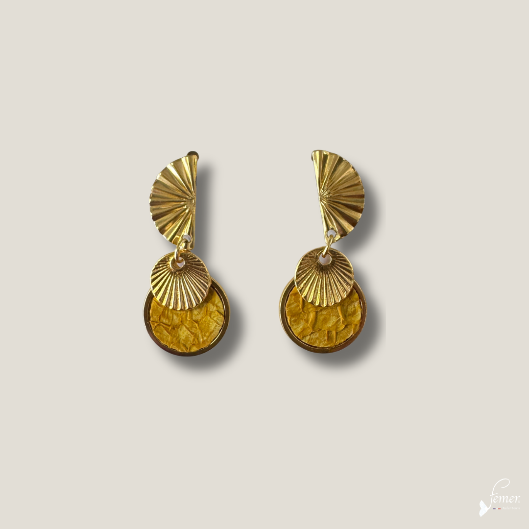 Boucles d'oreilles Salie Sud Clou – Ocre